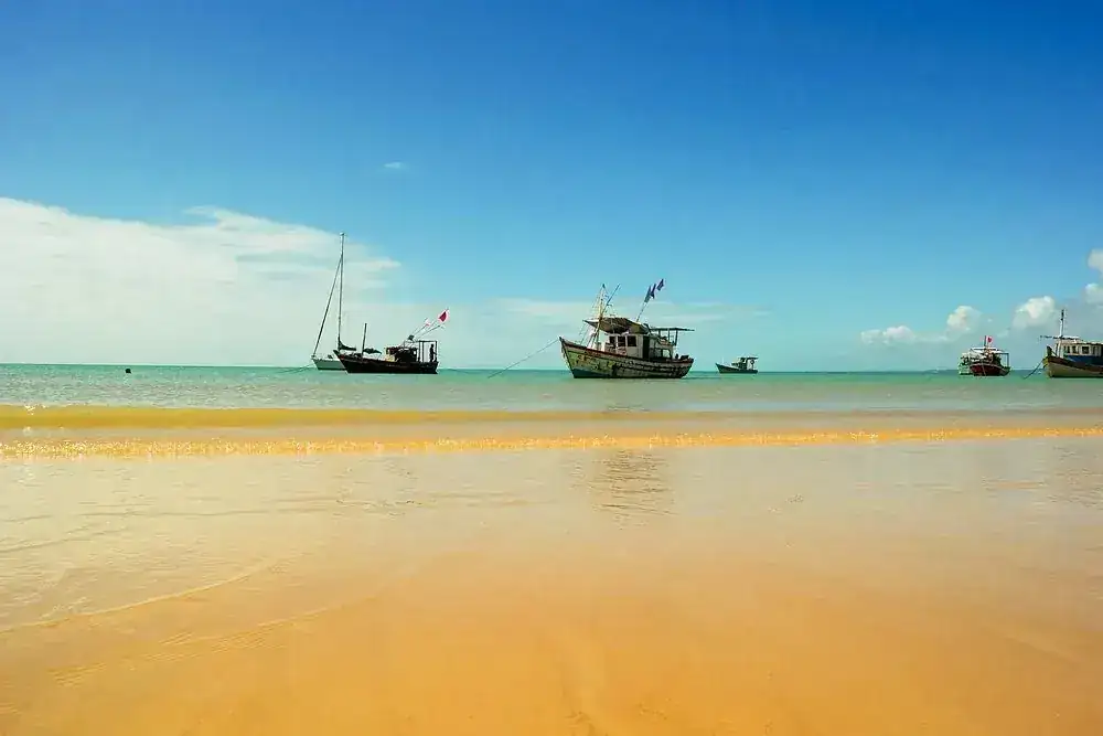 Barcos na praia